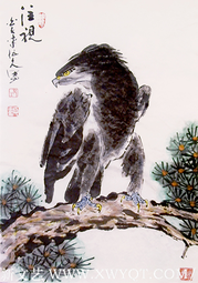 李伍久作品10《注视》 68x43cm